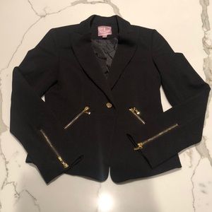 Blk Romeo Juliet Couture Blazer w/ Gold Hardware